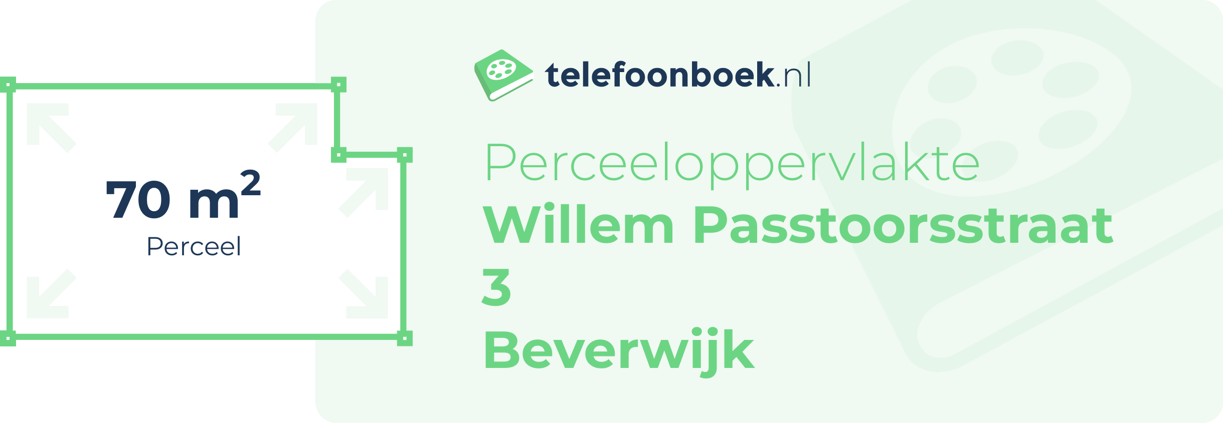 Perceeloppervlakte Willem Passtoorsstraat 3 Beverwijk