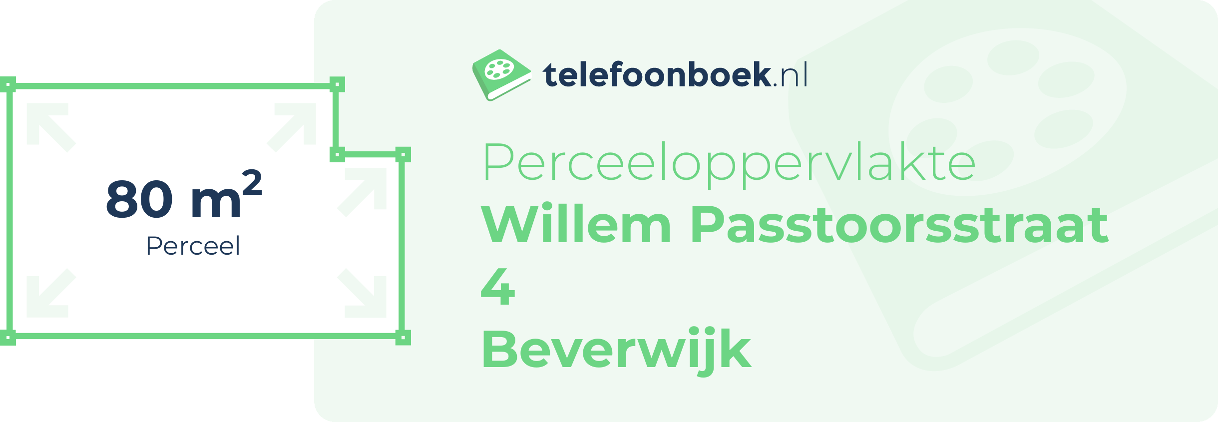 Perceeloppervlakte Willem Passtoorsstraat 4 Beverwijk
