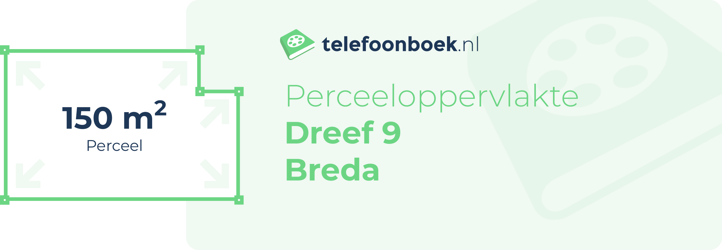 Perceeloppervlakte Dreef 9 Breda
