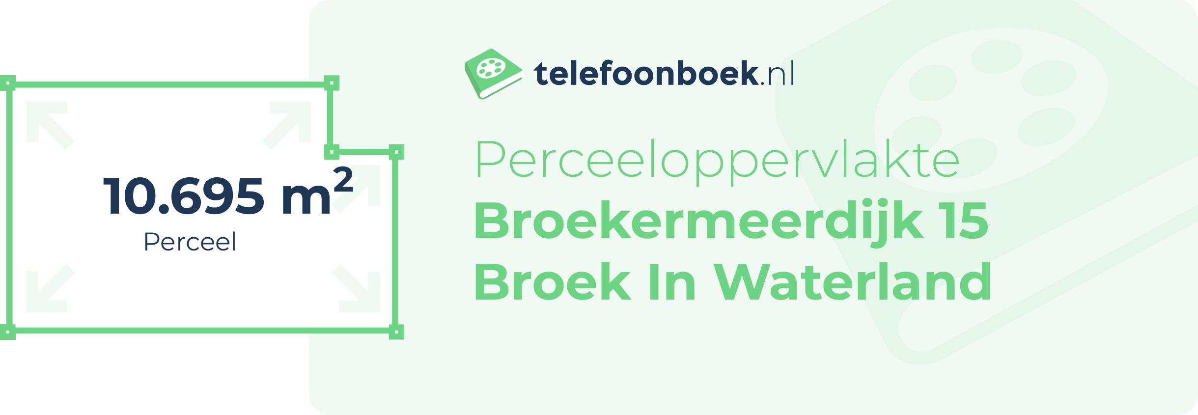 Perceeloppervlakte Broekermeerdijk 15 Broek In Waterland