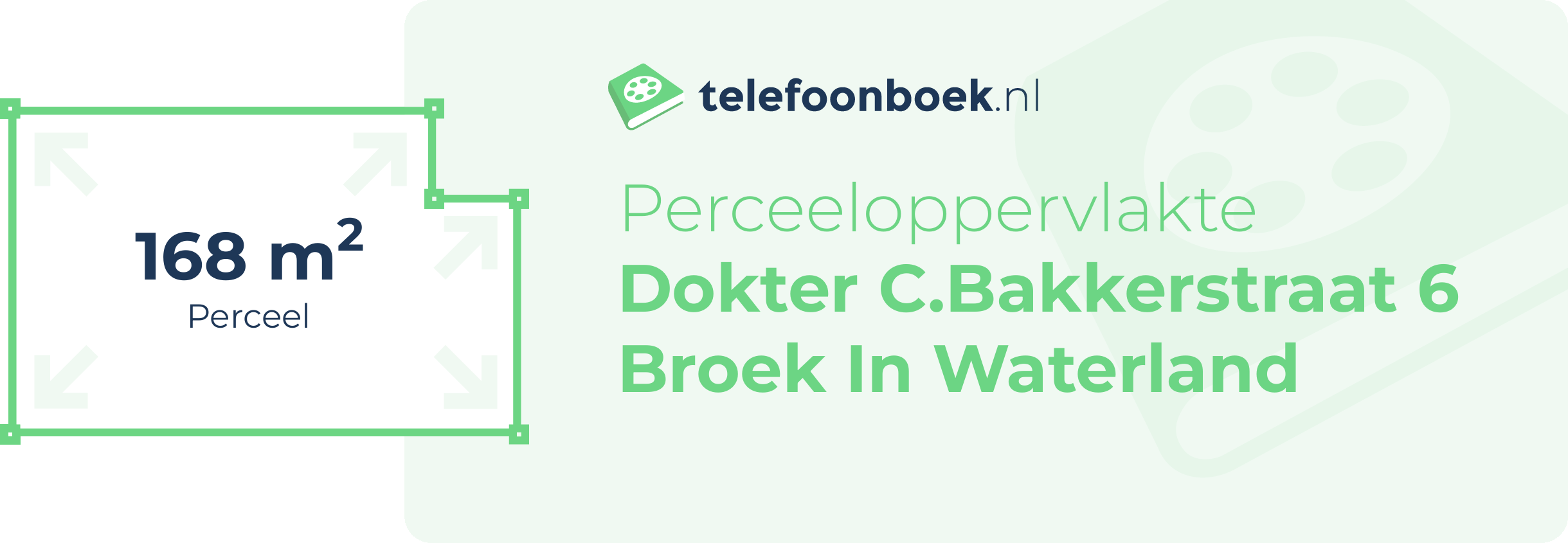 Perceeloppervlakte Dokter C.Bakkerstraat 6 Broek In Waterland