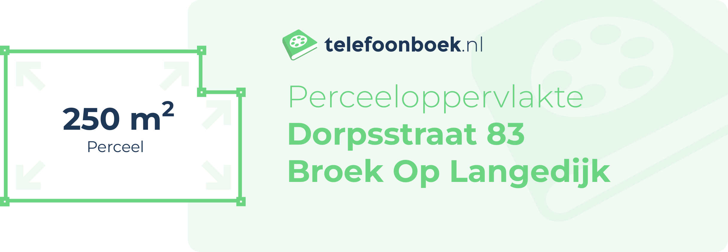 Perceeloppervlakte Dorpsstraat 83 Broek Op Langedijk