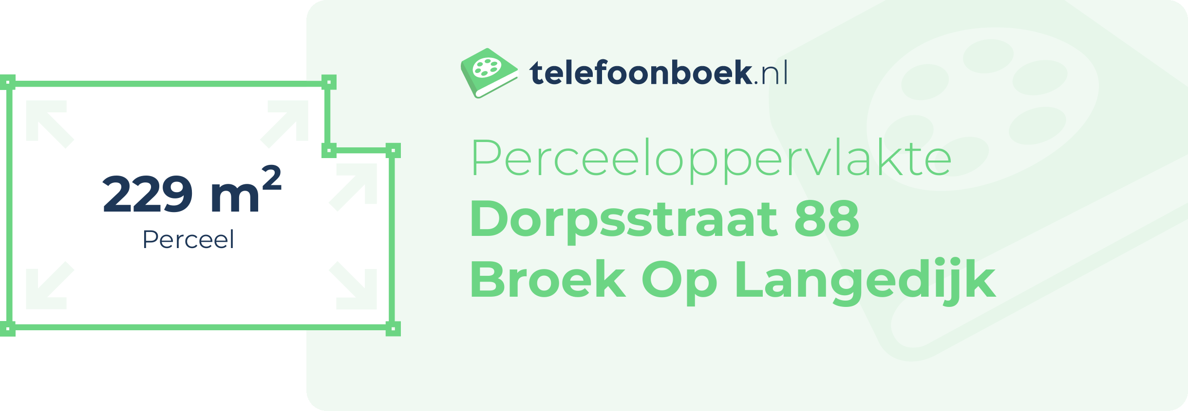 Perceeloppervlakte Dorpsstraat 88 Broek Op Langedijk
