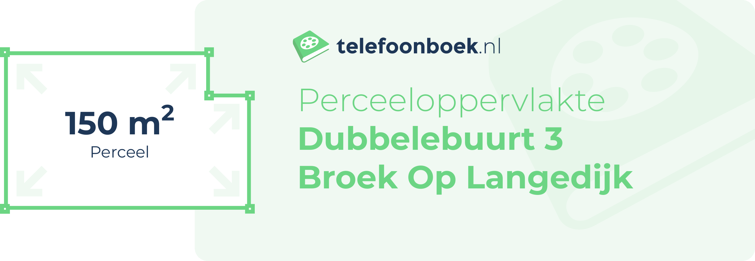 Perceeloppervlakte Dubbelebuurt 3 Broek Op Langedijk