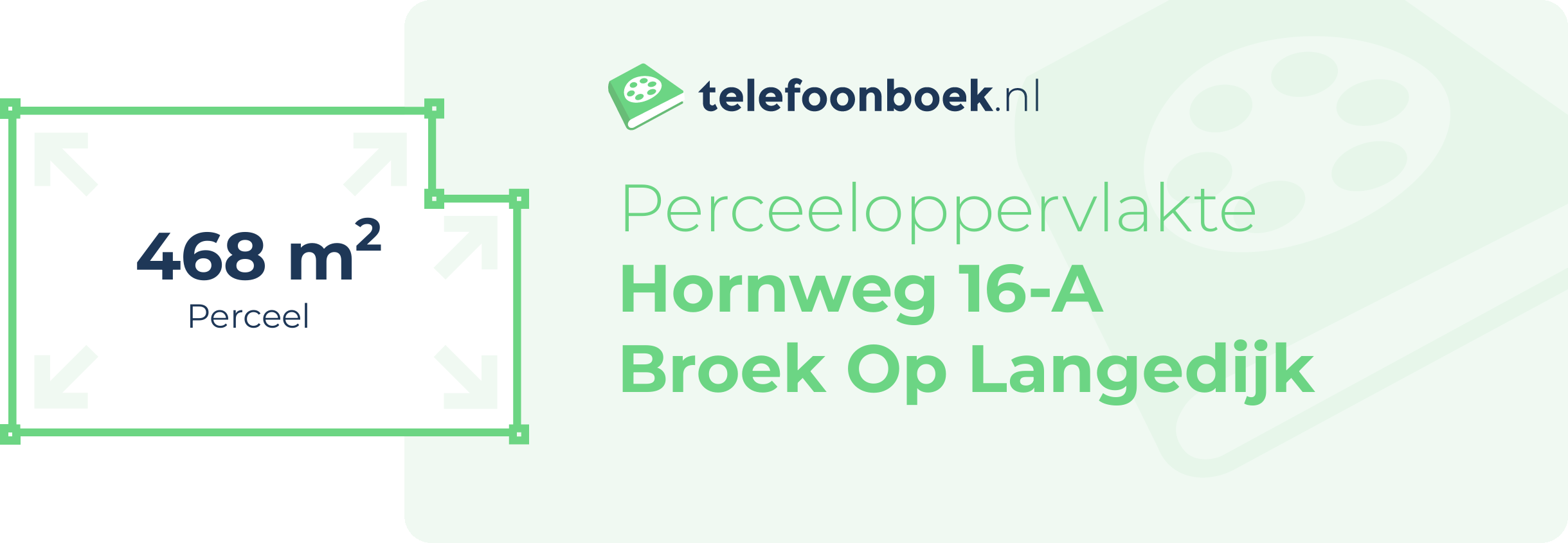Perceeloppervlakte Hornweg 16-A Broek Op Langedijk