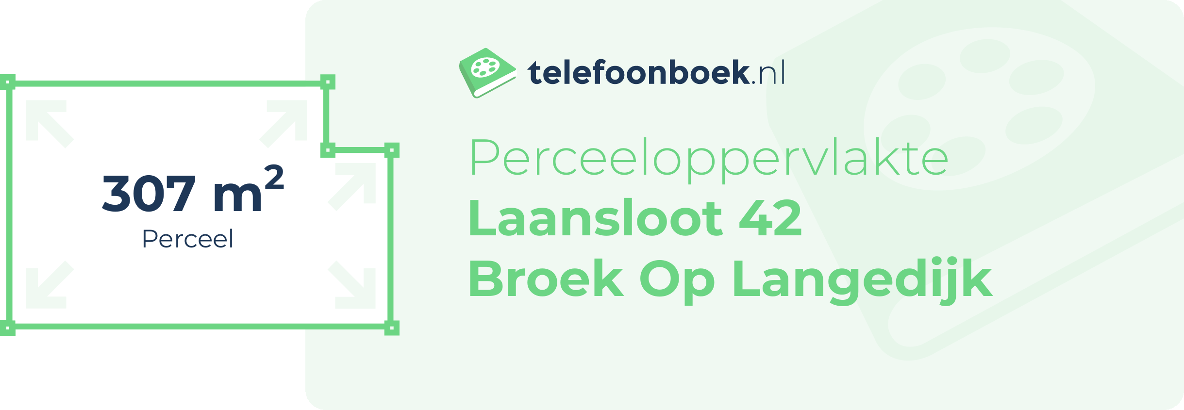 Perceeloppervlakte Laansloot 42 Broek Op Langedijk