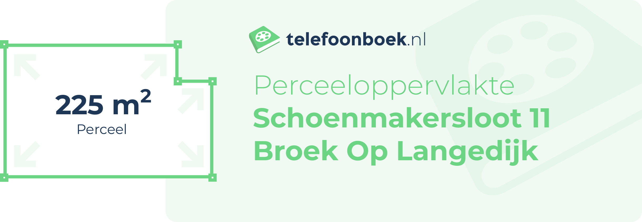 Perceeloppervlakte Schoenmakersloot 11 Broek Op Langedijk