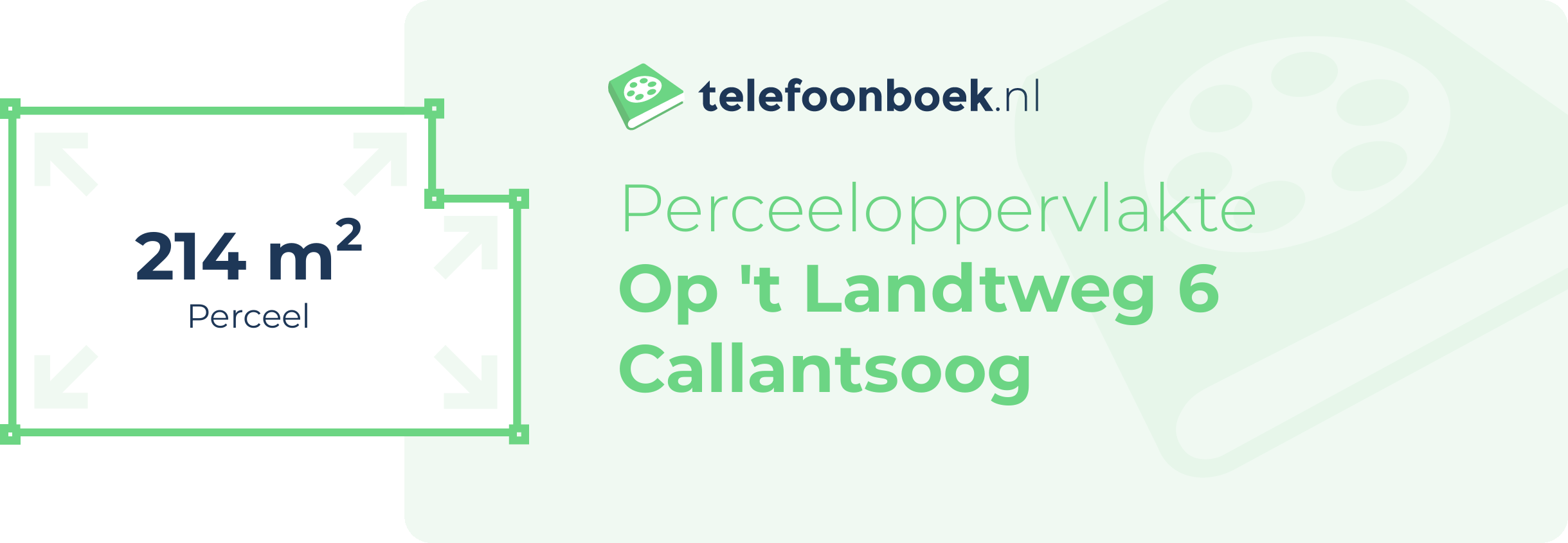 Perceeloppervlakte Op 't Landtweg 6 Callantsoog