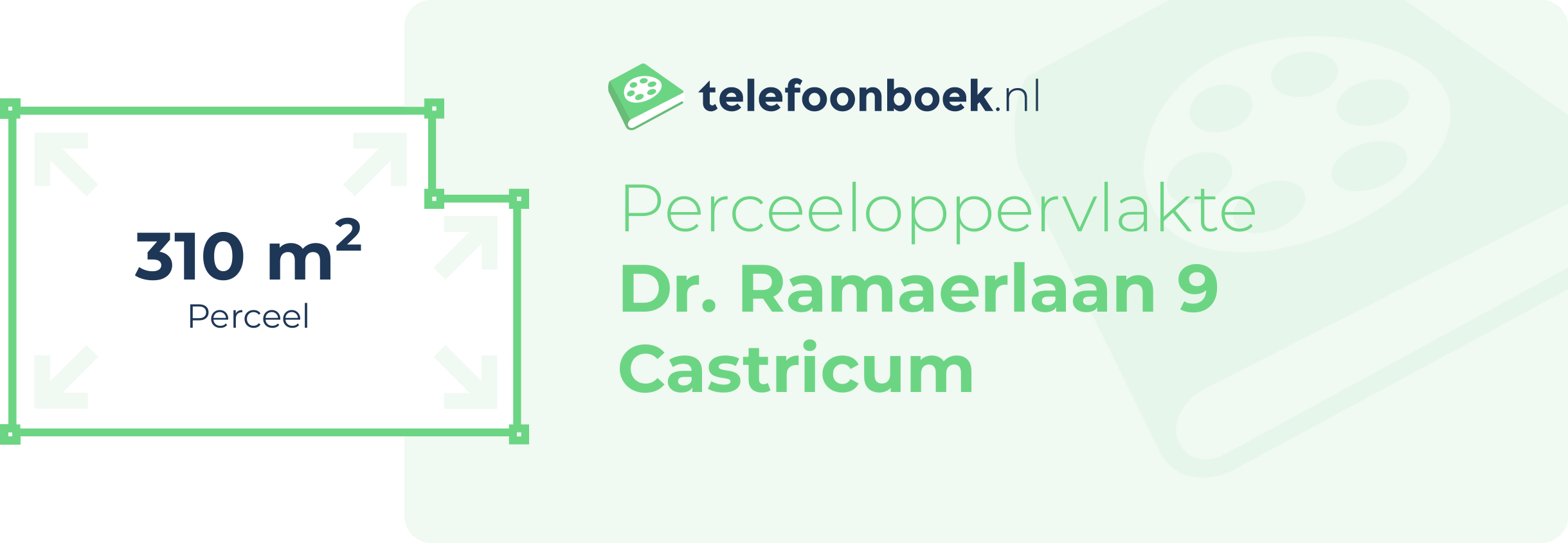 Perceeloppervlakte Dr. Ramaerlaan 9 Castricum