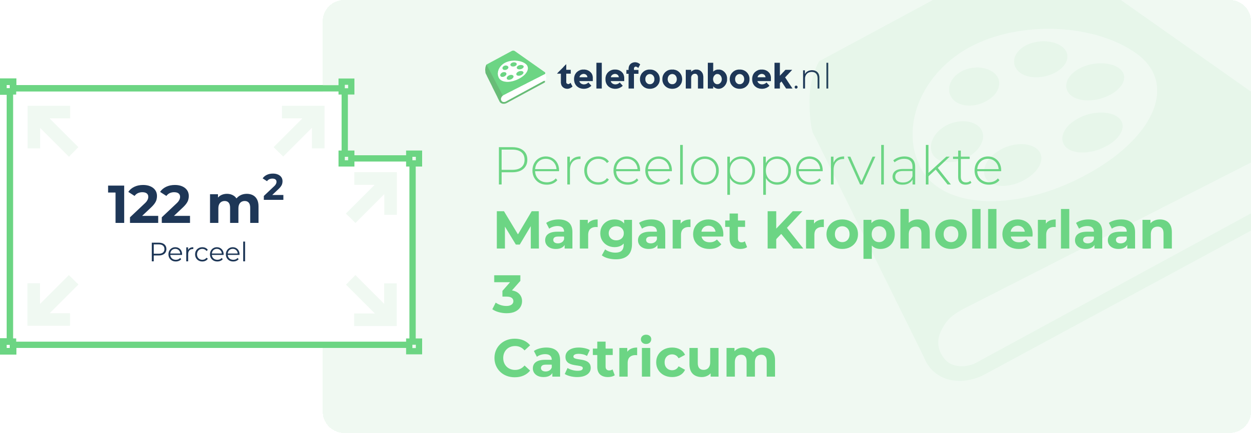 Perceeloppervlakte Margaret Krophollerlaan 3 Castricum