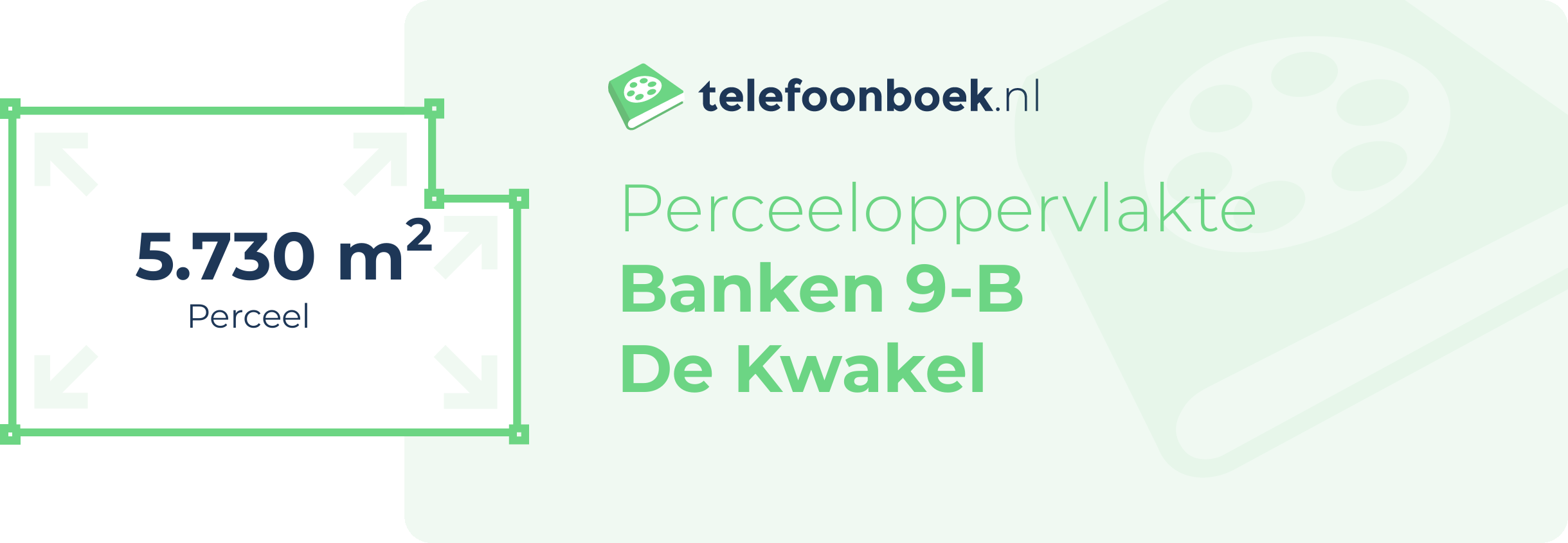 Perceeloppervlakte Banken 9-B De Kwakel