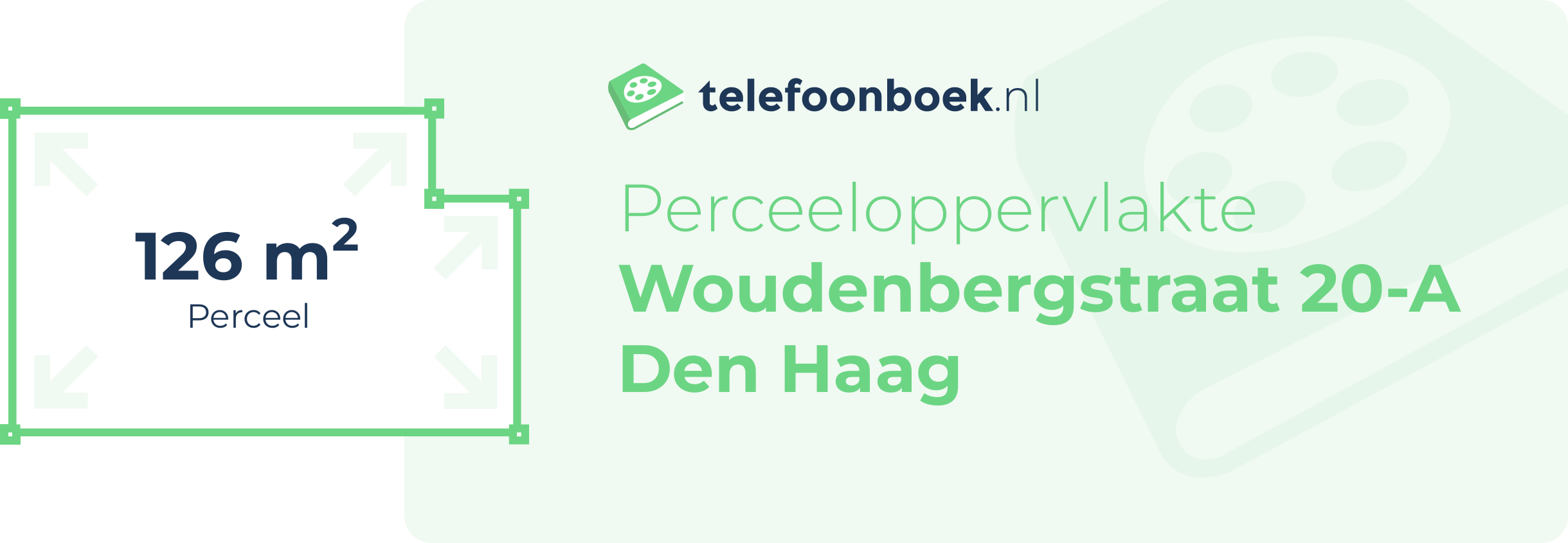 Perceeloppervlakte Woudenbergstraat 20-A Den Haag