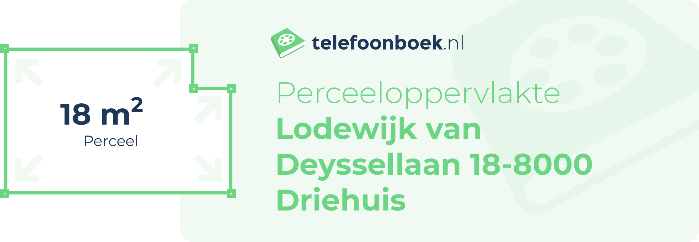 Perceeloppervlakte Lodewijk Van Deyssellaan 18-8000 Driehuis