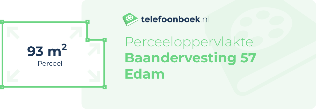 Perceeloppervlakte Baandervesting 57 Edam
