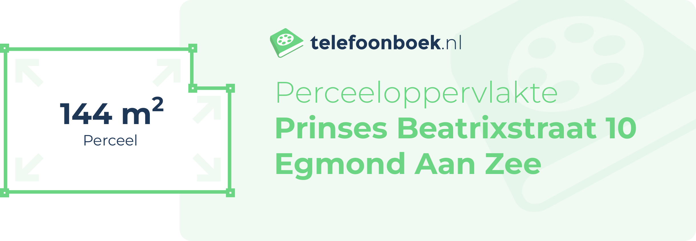 Perceeloppervlakte Prinses Beatrixstraat 10 Egmond Aan Zee