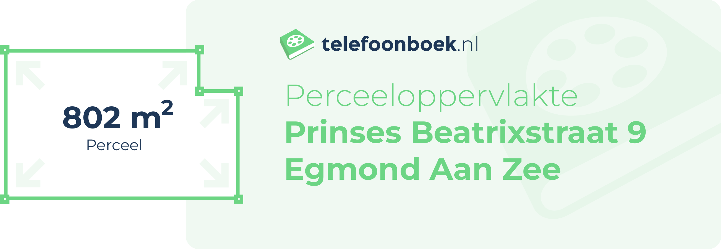 Perceeloppervlakte Prinses Beatrixstraat 9 Egmond Aan Zee