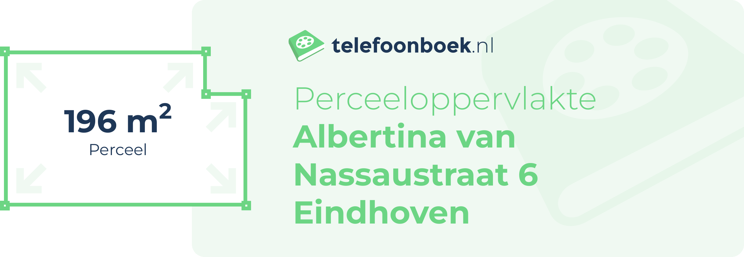 Perceeloppervlakte Albertina Van Nassaustraat 6 Eindhoven