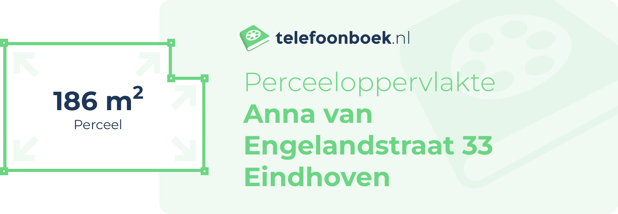 Perceeloppervlakte Anna Van Engelandstraat 33 Eindhoven