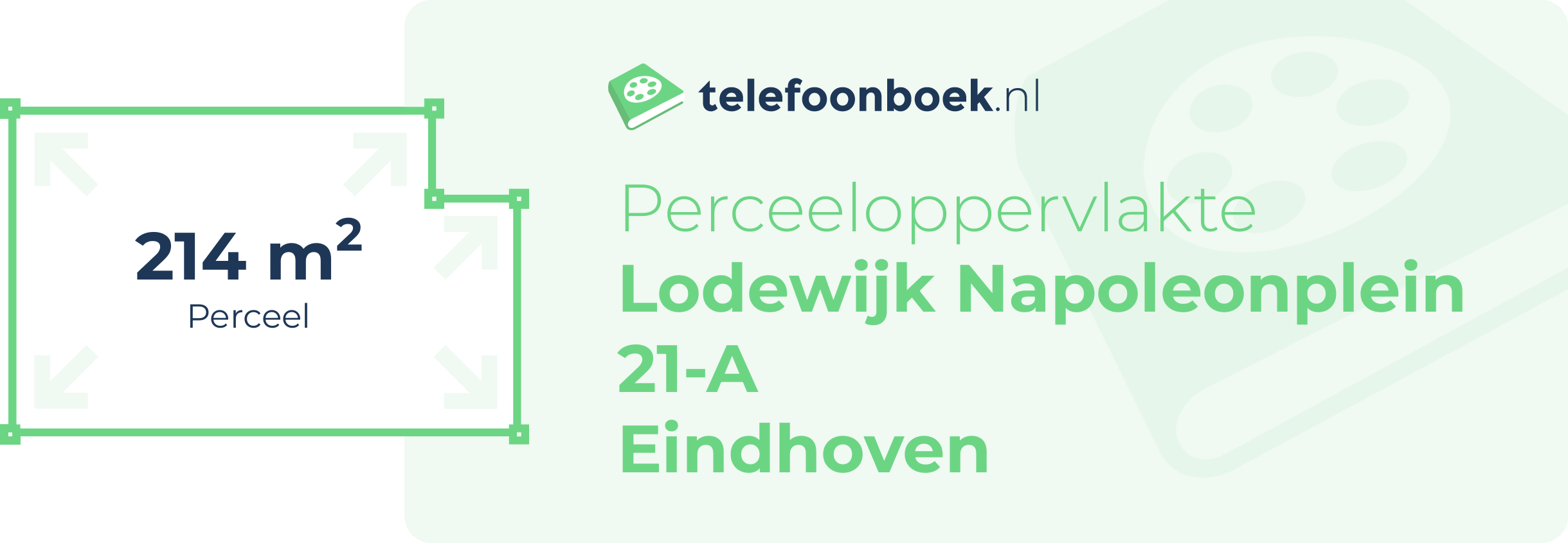 Perceeloppervlakte Lodewijk Napoleonplein 21-A Eindhoven