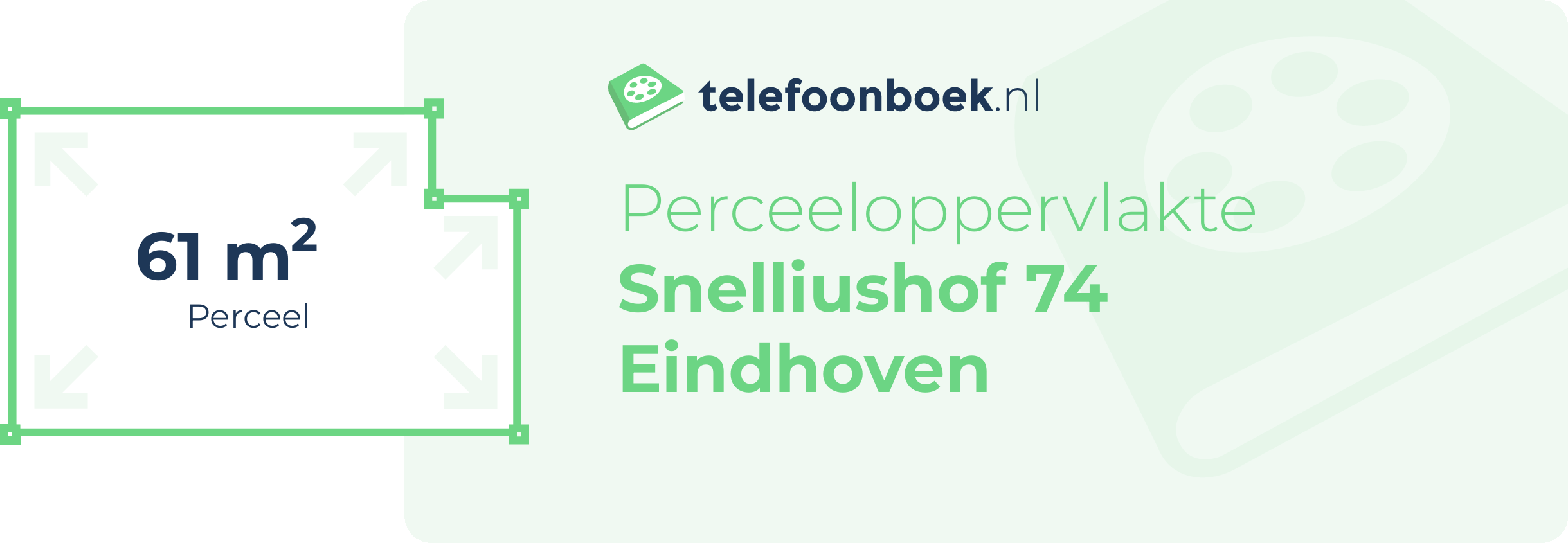 Perceeloppervlakte Snelliushof 74 Eindhoven