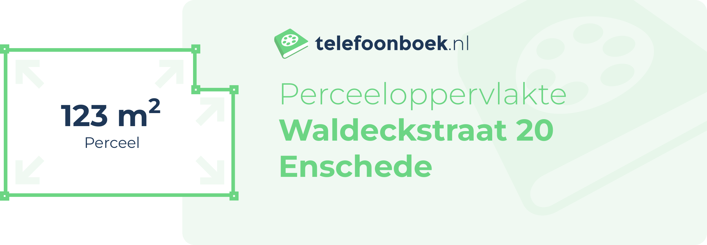 Perceeloppervlakte Waldeckstraat 20 Enschede