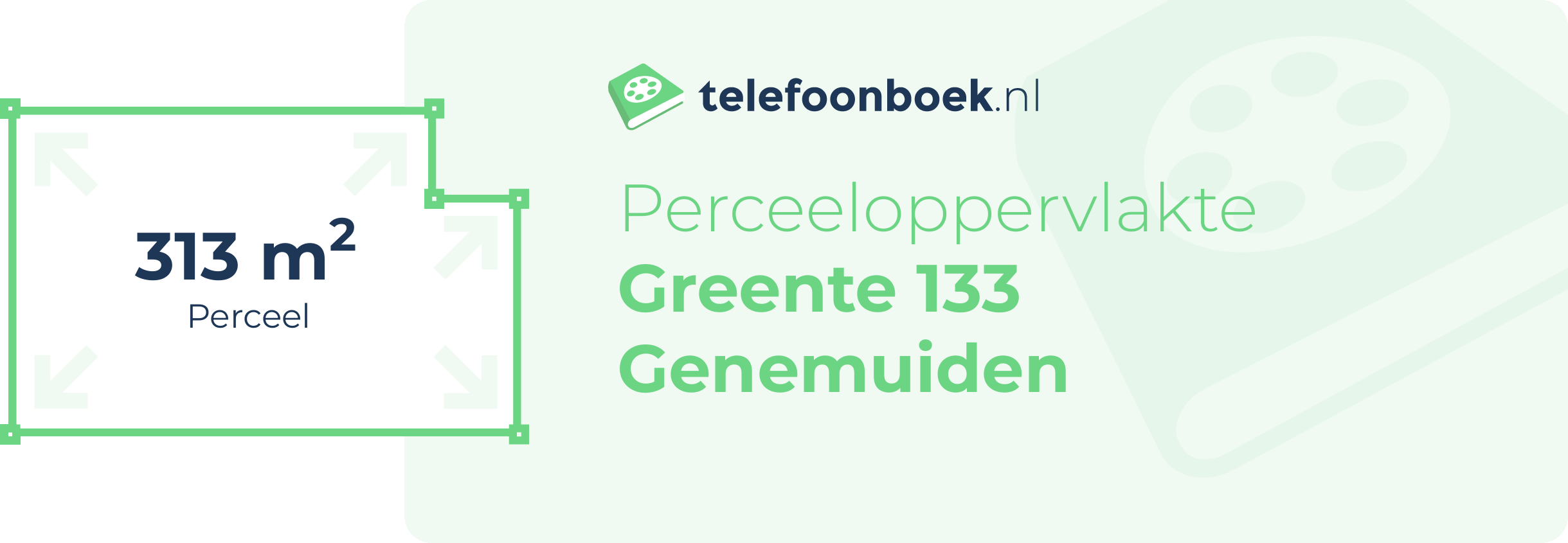 Perceeloppervlakte Greente 133 Genemuiden