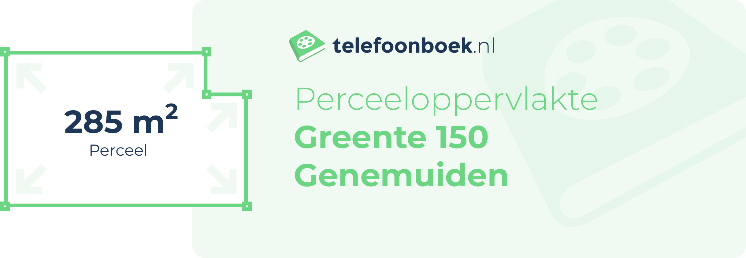 Perceeloppervlakte Greente 150 Genemuiden