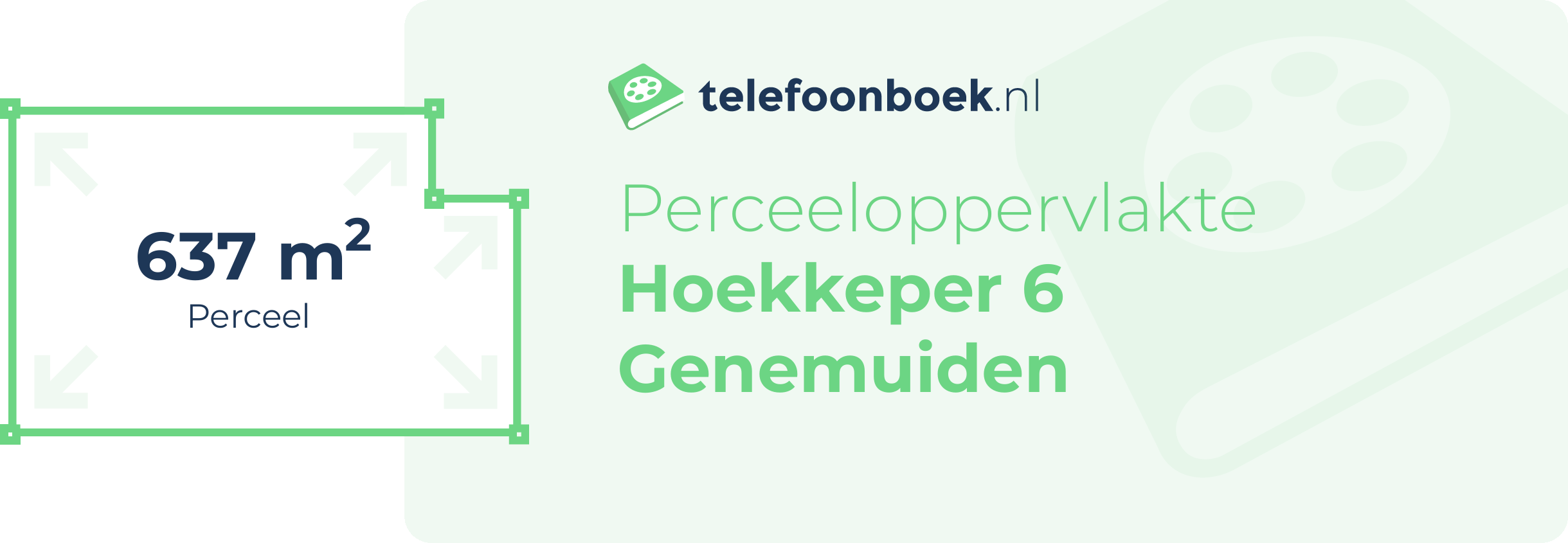 Perceeloppervlakte Hoekkeper 6 Genemuiden