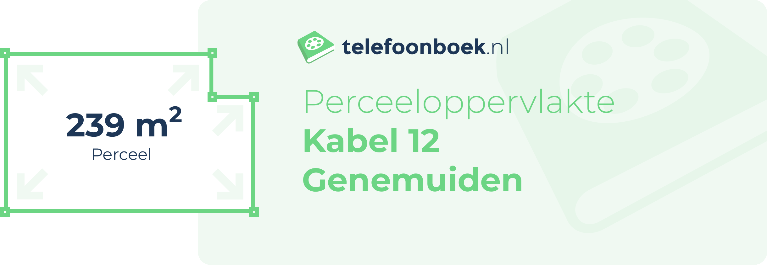 Perceeloppervlakte Kabel 12 Genemuiden