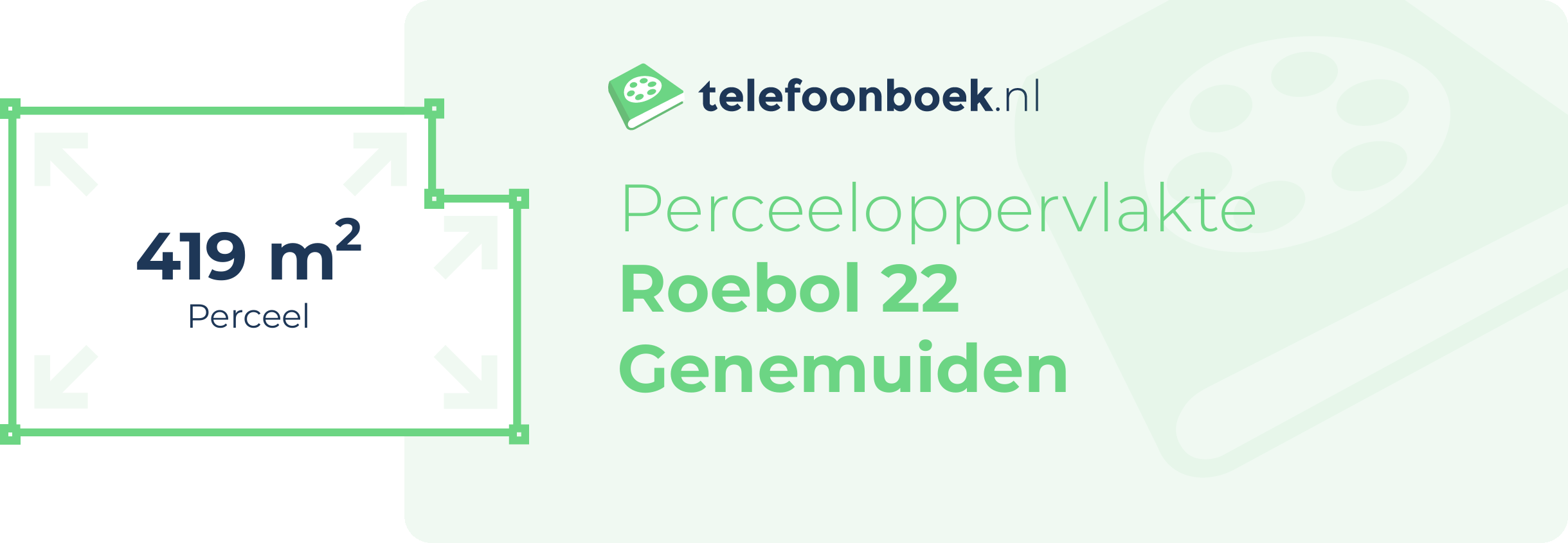 Perceeloppervlakte Roebol 22 Genemuiden