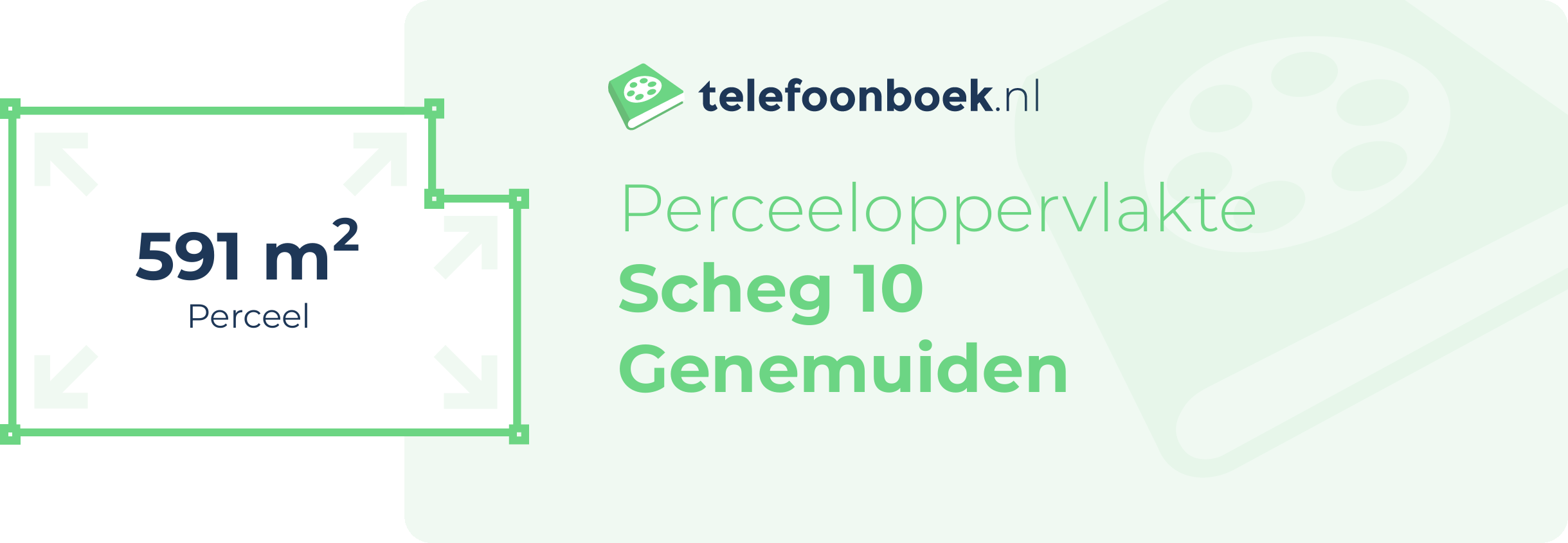 Perceeloppervlakte Scheg 10 Genemuiden