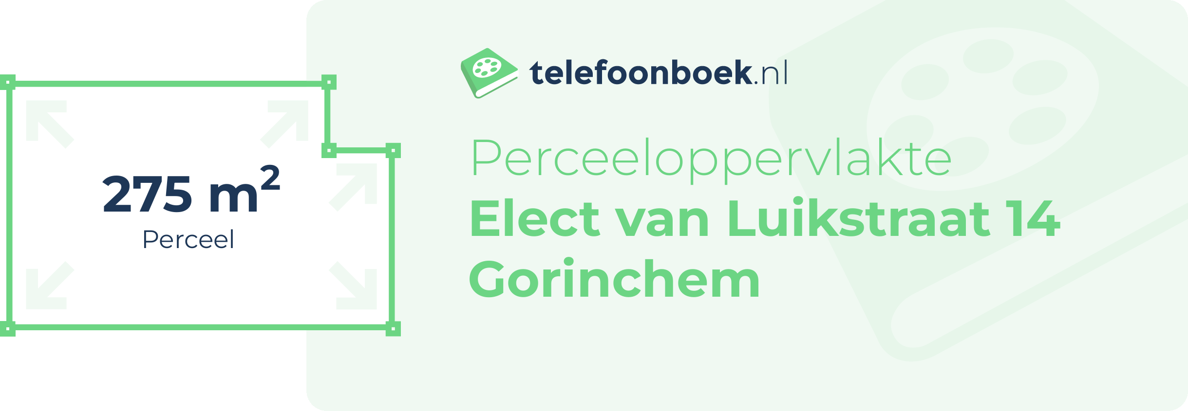 Perceeloppervlakte Elect Van Luikstraat 14 Gorinchem