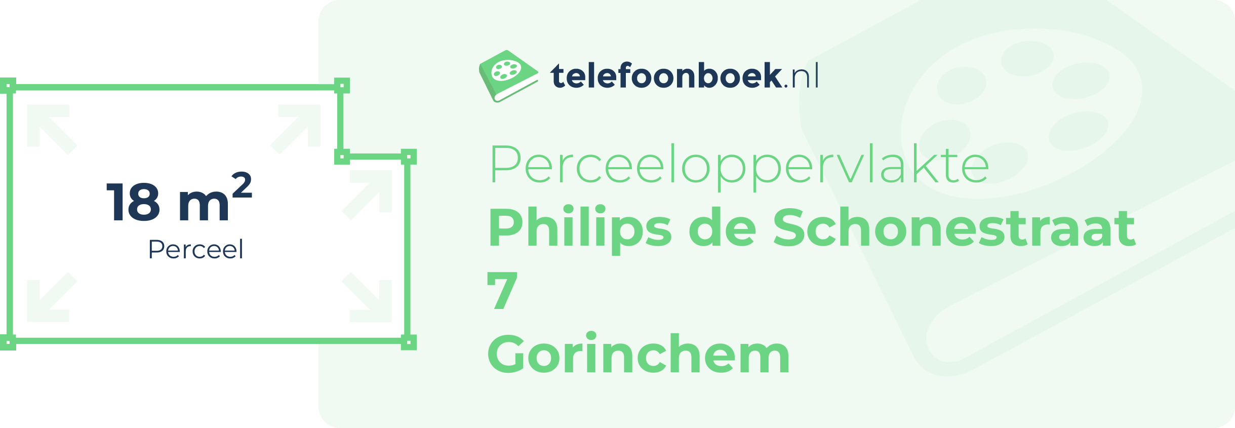 Perceeloppervlakte Philips De Schonestraat 7 Gorinchem