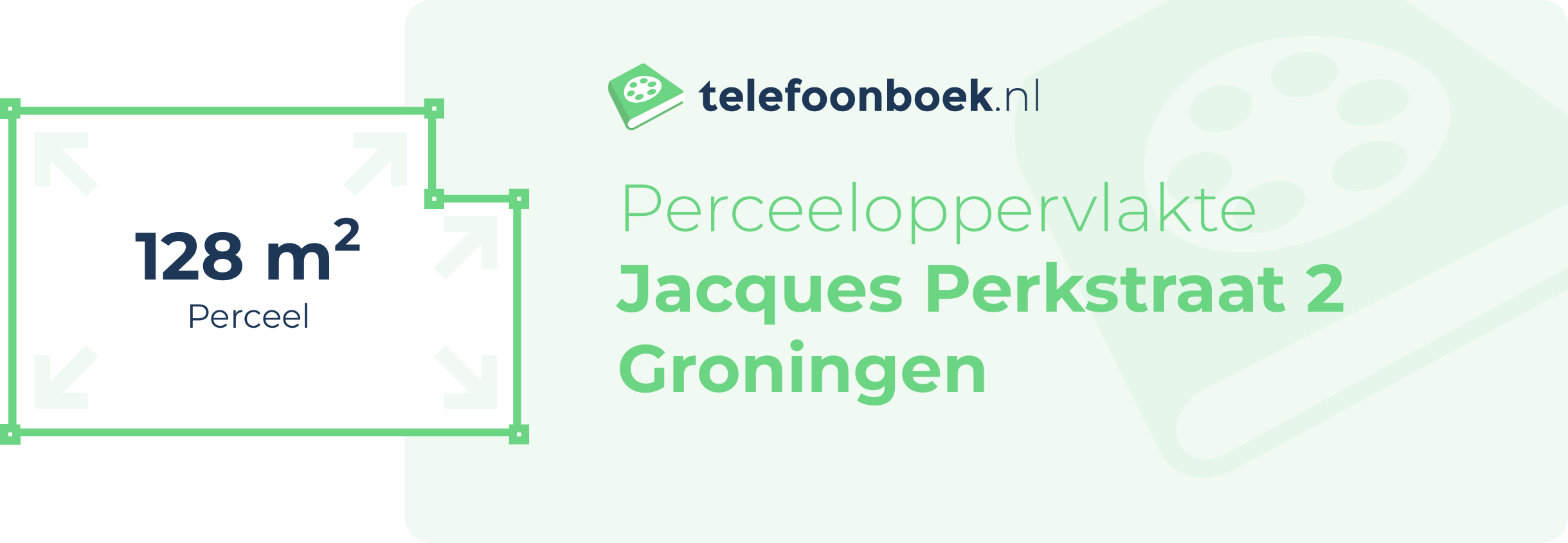 Perceeloppervlakte Jacques Perkstraat 2 Groningen