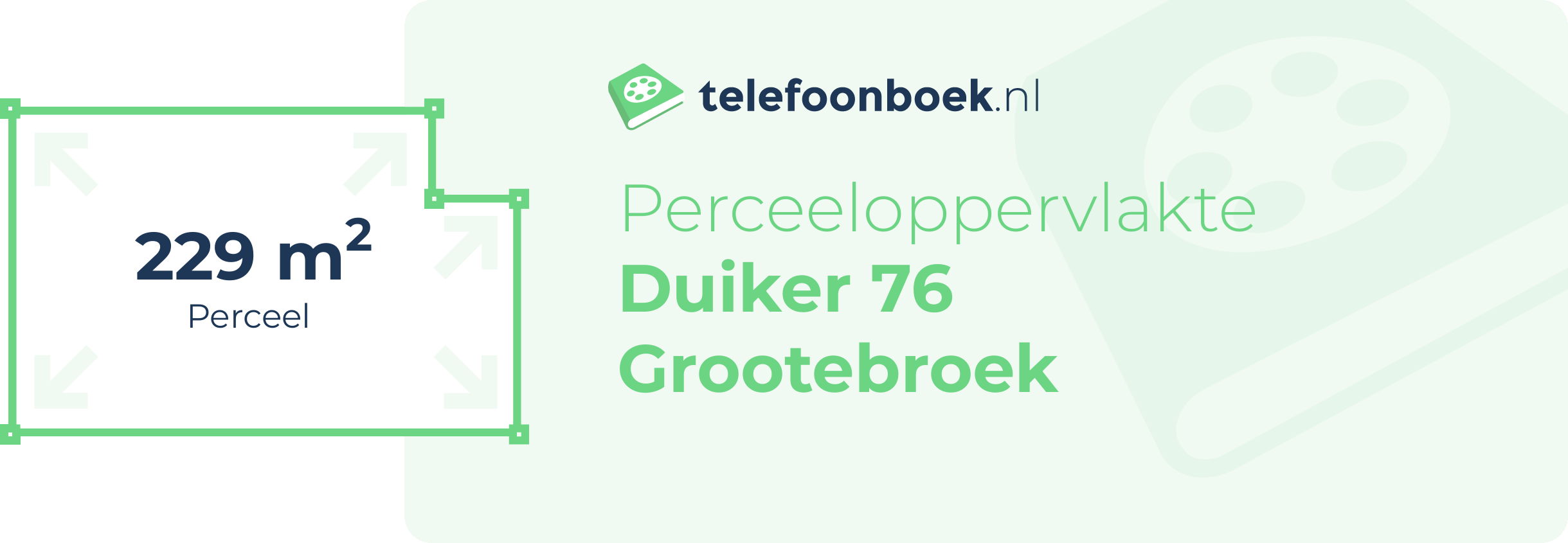 Perceeloppervlakte Duiker 76 Grootebroek