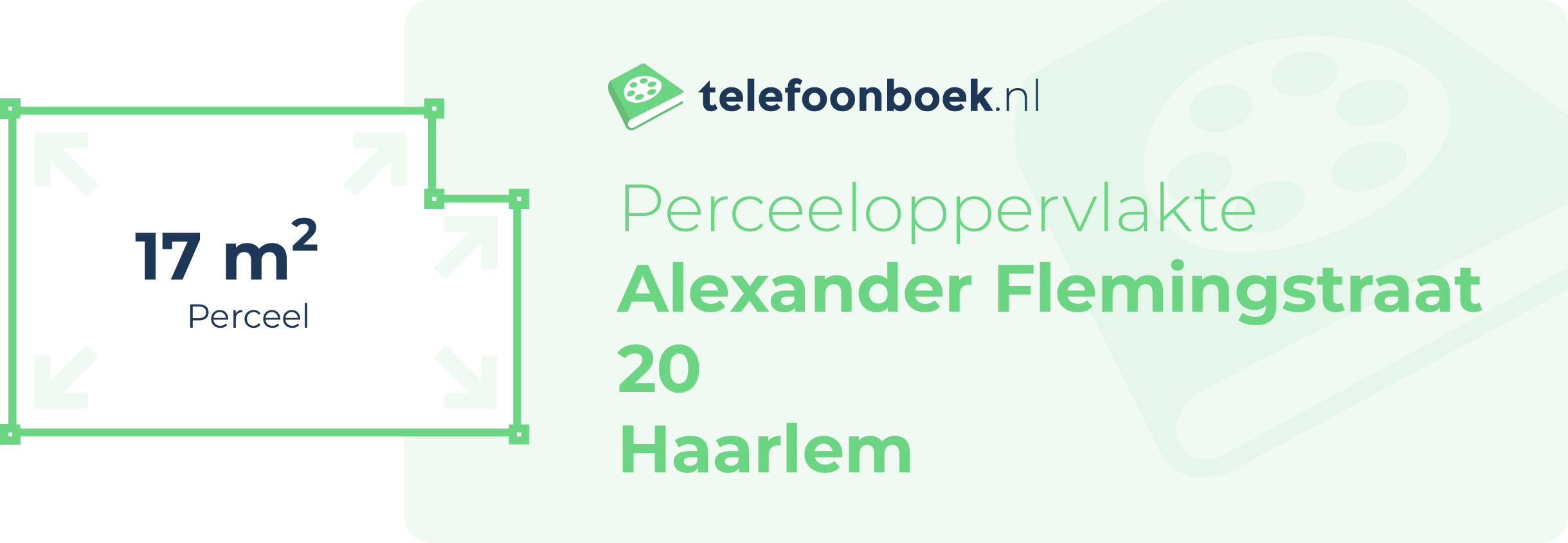 Perceeloppervlakte Alexander Flemingstraat 20 Haarlem
