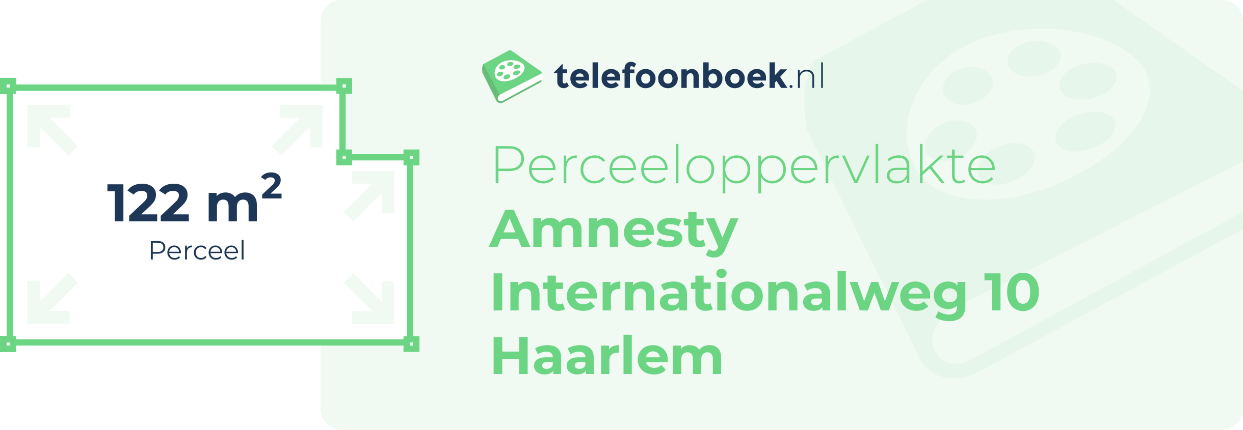 Perceeloppervlakte Amnesty Internationalweg 10 Haarlem