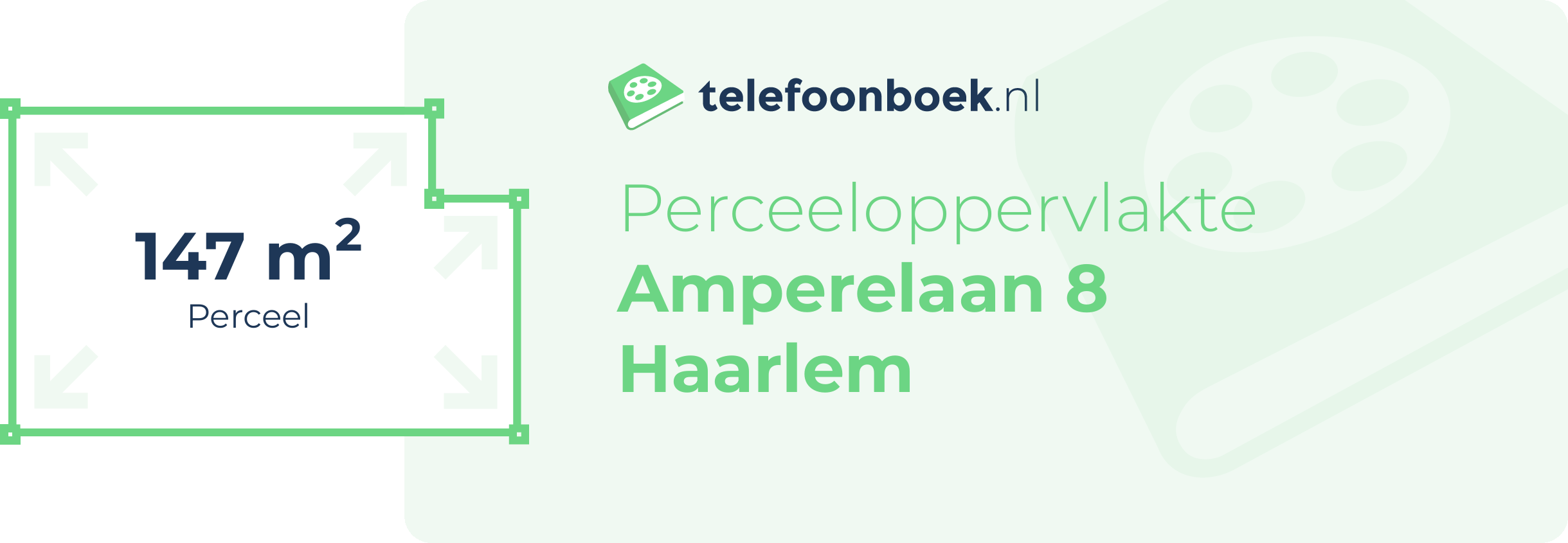 Perceeloppervlakte Amperelaan 8 Haarlem