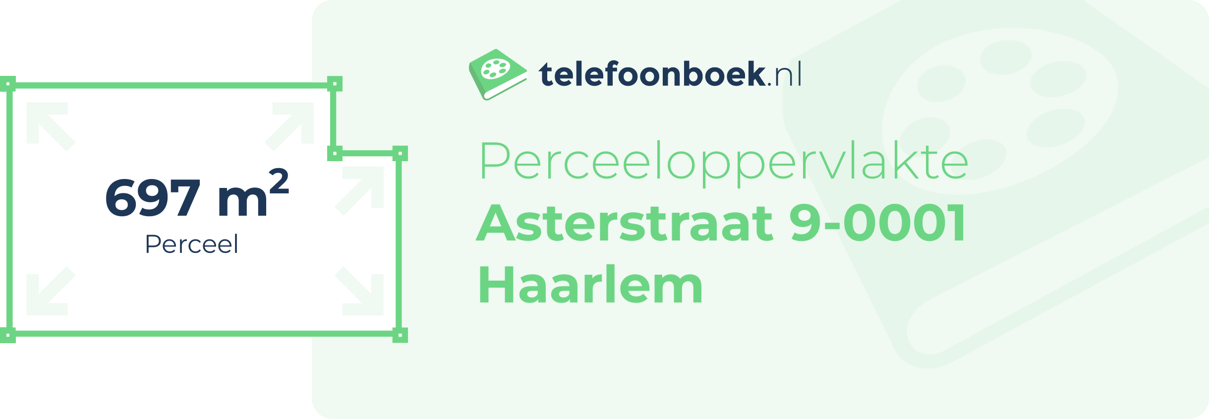Perceeloppervlakte Asterstraat 9-0001 Haarlem