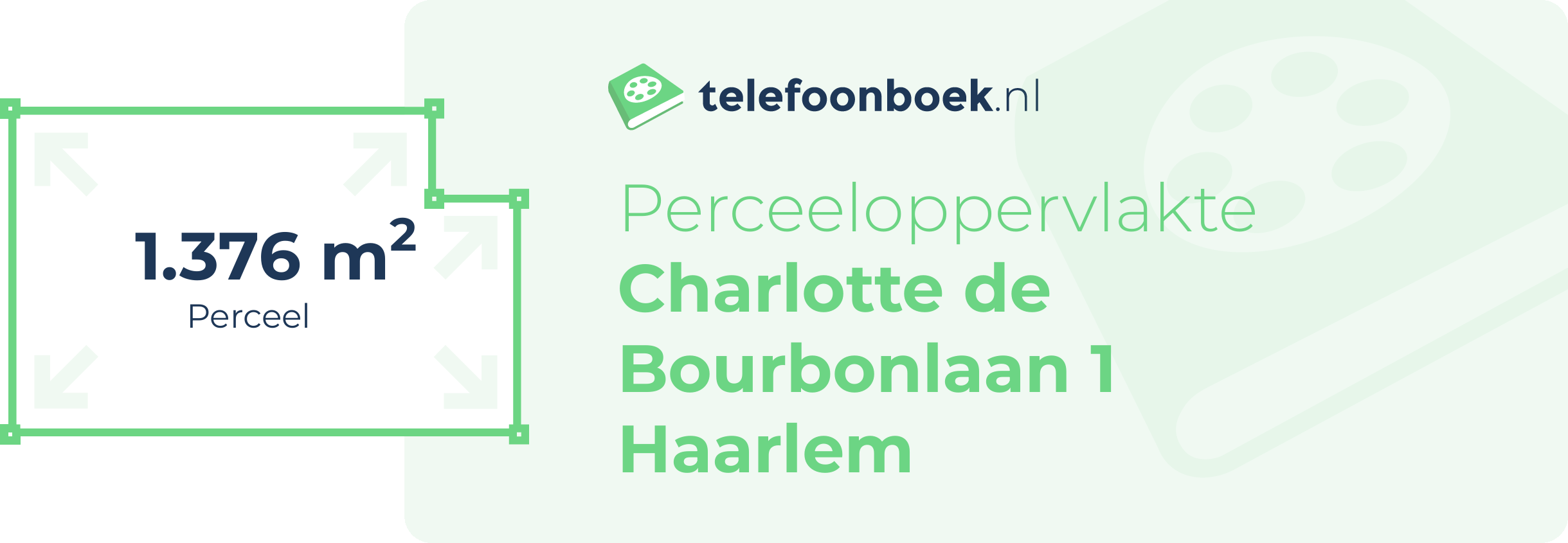 Perceeloppervlakte Charlotte De Bourbonlaan 1 Haarlem