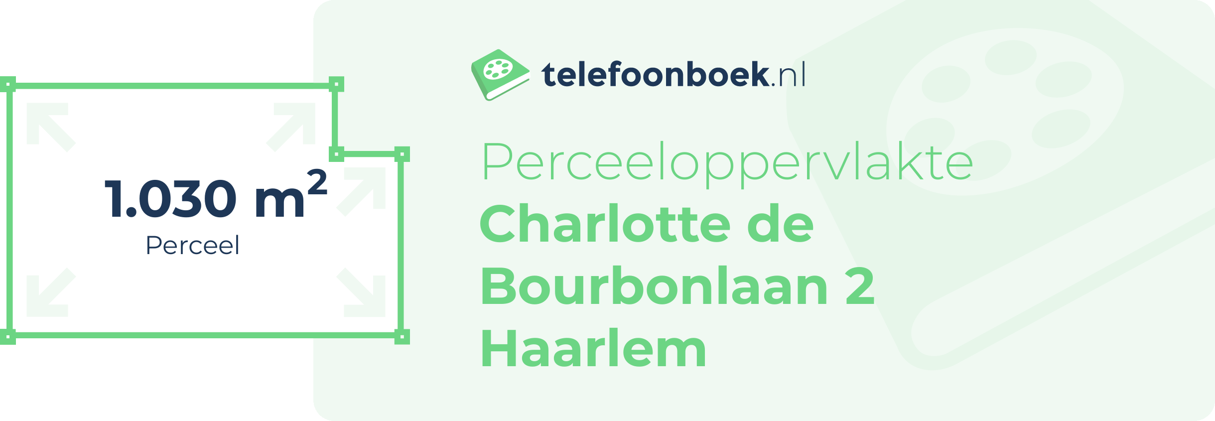 Perceeloppervlakte Charlotte De Bourbonlaan 2 Haarlem