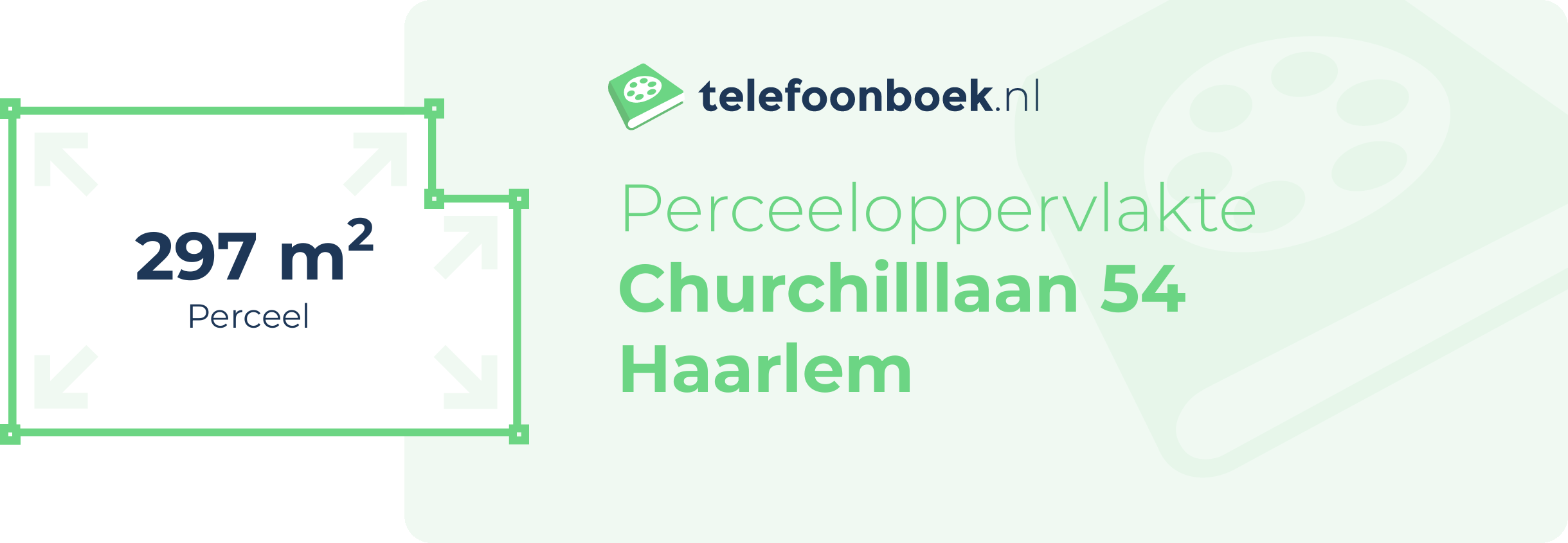 Perceeloppervlakte Churchilllaan 54 Haarlem