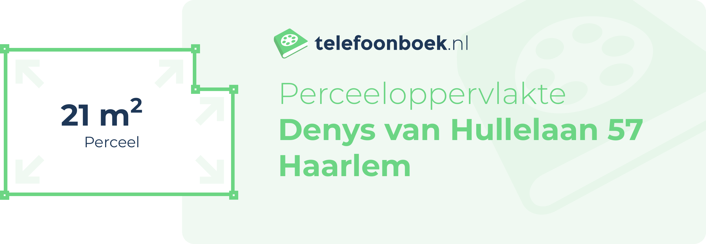 Perceeloppervlakte Denys Van Hullelaan 57 Haarlem