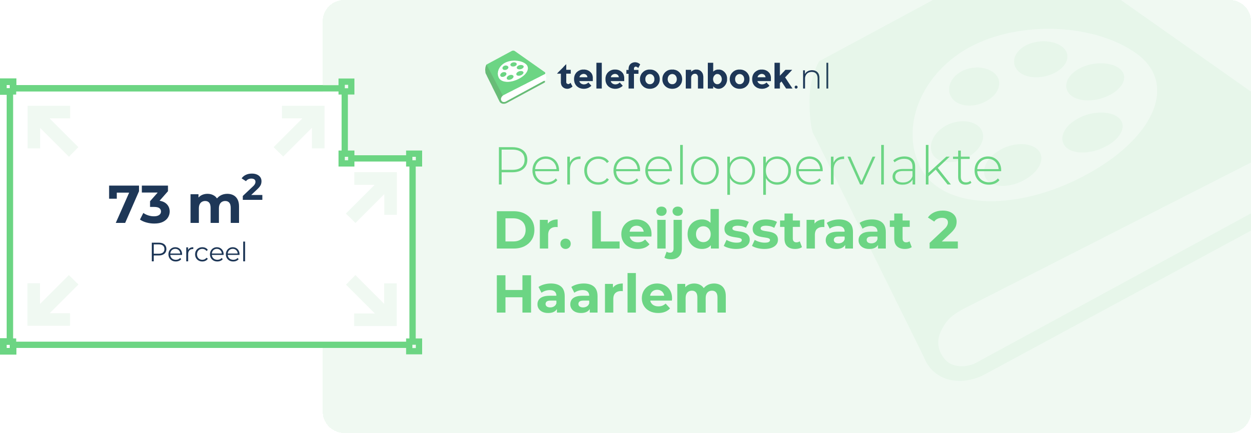 Perceeloppervlakte Dr. Leijdsstraat 2 Haarlem