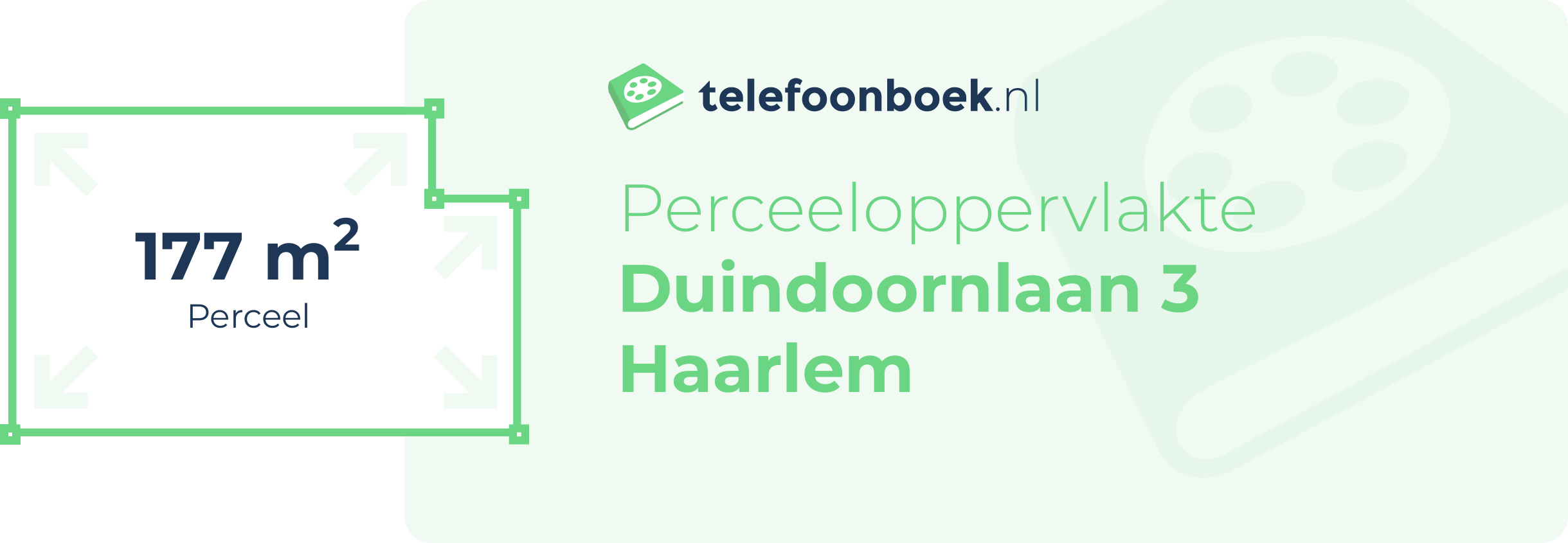 Perceeloppervlakte Duindoornlaan 3 Haarlem