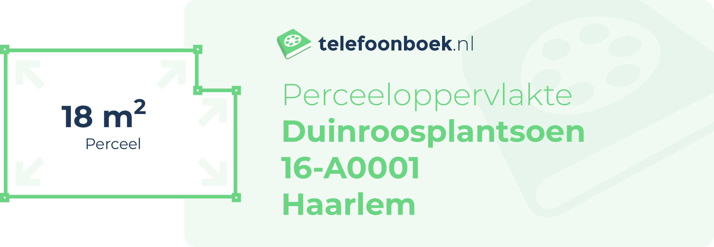 Perceeloppervlakte Duinroosplantsoen 16-A0001 Haarlem