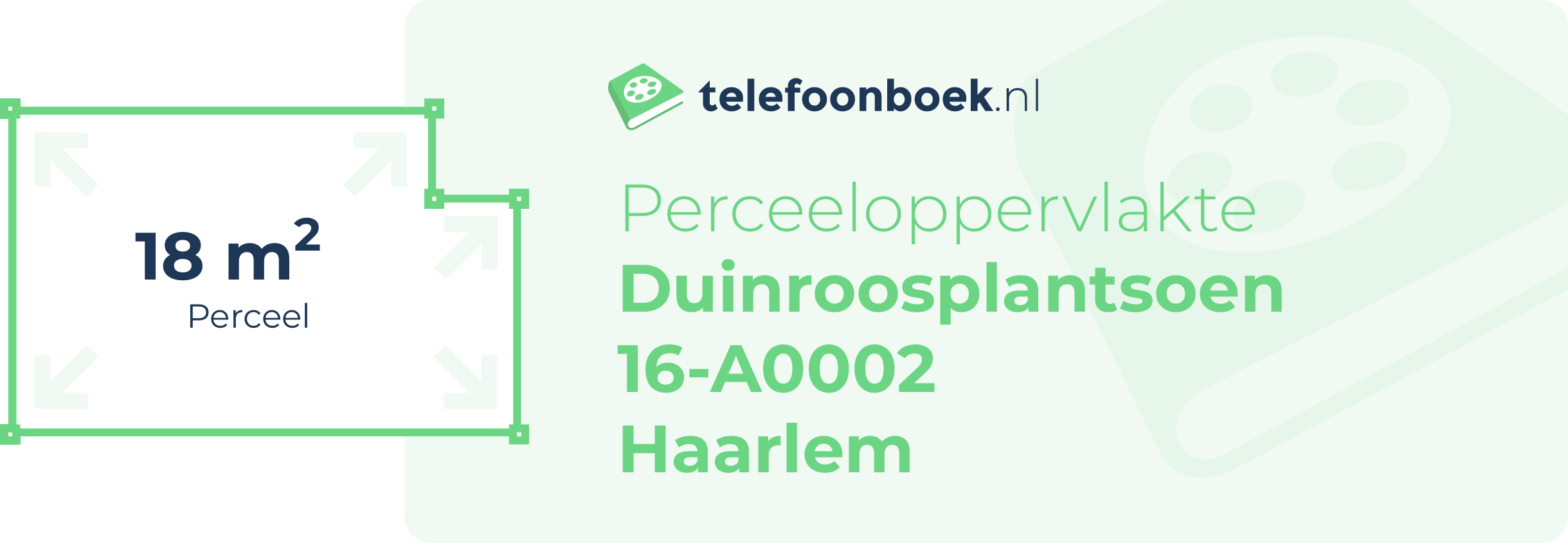 Perceeloppervlakte Duinroosplantsoen 16-A0002 Haarlem