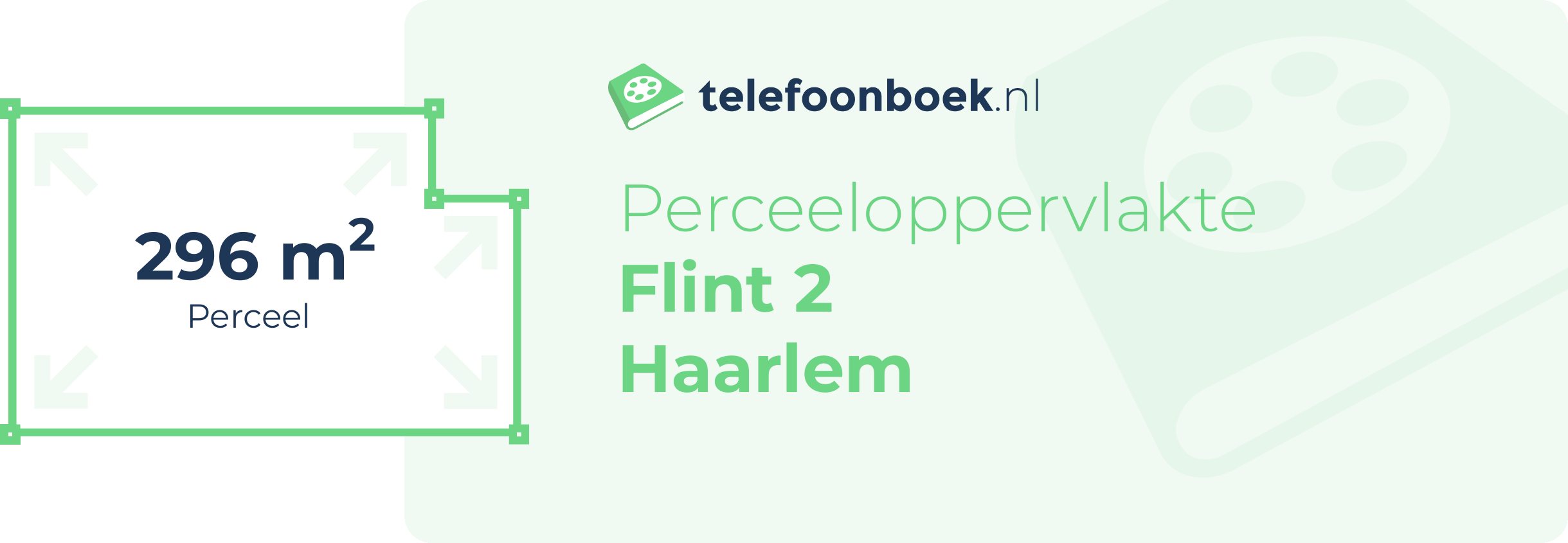 Perceeloppervlakte Flint 2 Haarlem