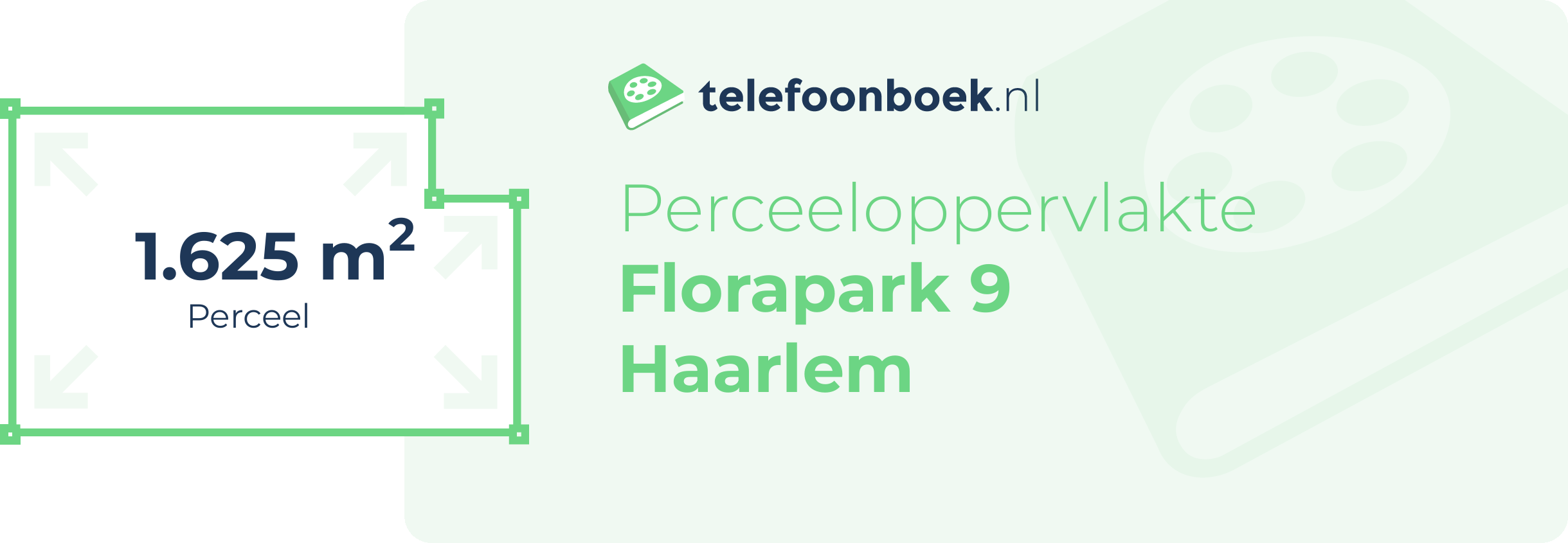 Perceeloppervlakte Florapark 9 Haarlem