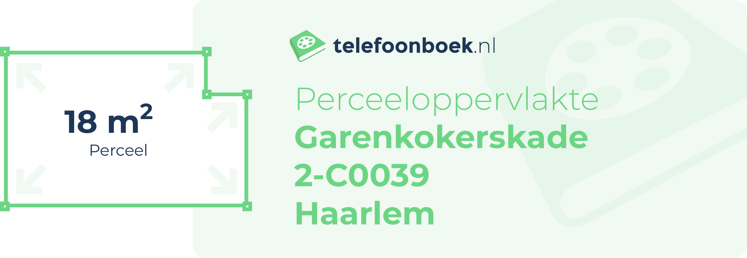 Perceeloppervlakte Garenkokerskade 2-C0039 Haarlem